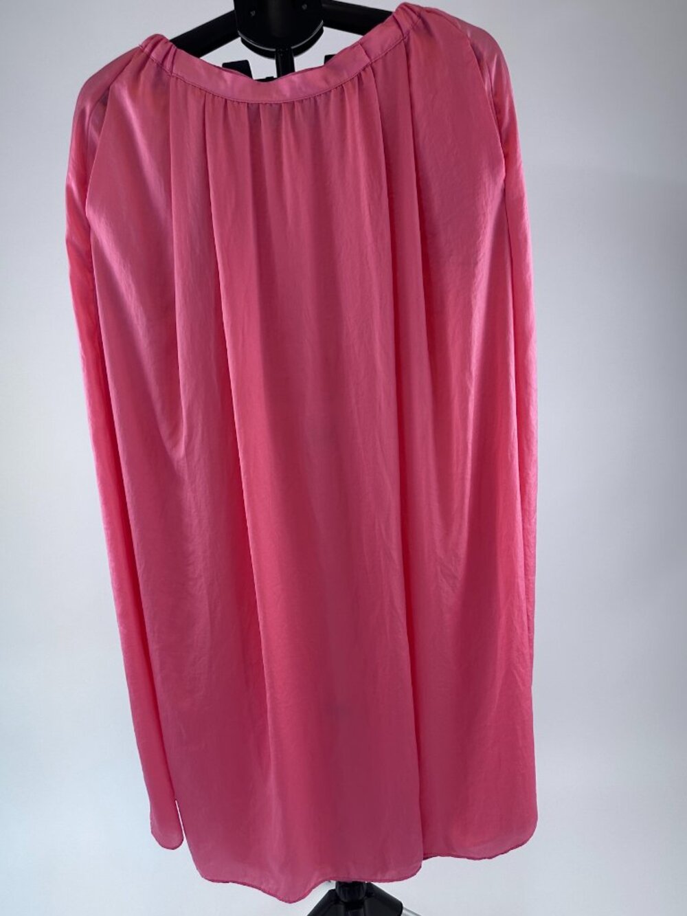 Zara Basic Pink Flowy Skirt Size S Sheer Elastic Waist
